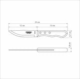 Tramontina Juego de Cuchillos para Asado Jumbo Polywood Castaño 6 Piezas