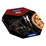 Tramontina Juego para Pizza en Acero Inoxidable y Mangos de Madera Polywood 8 piezas