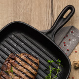 Tramontina Sartén Parrilla de Hierro Fundido Precurada 27 cm - 2L