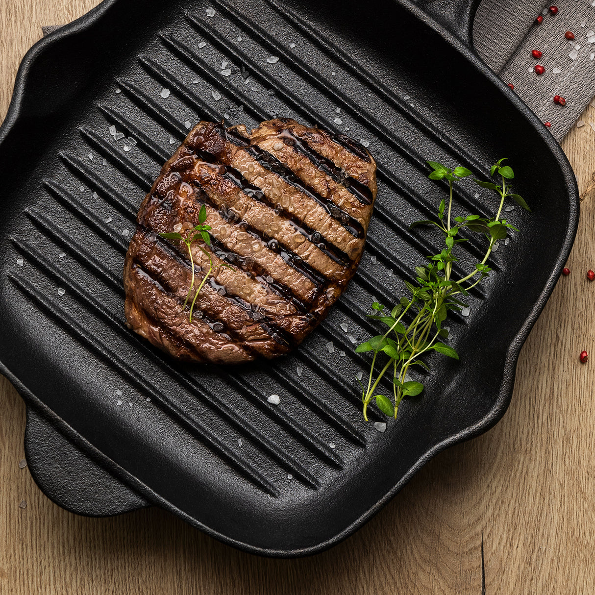 Tramontina Sartén Parrilla de Hierro Fundido Precurada 27 cm - 2L