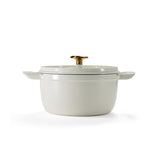 Tramontina Cocotte con Tapa de Hierro Fundido Esmaltado Latte 22 cm - 3,7L
