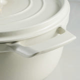 Tramontina Cocotte con Tapa de Hierro Fundido Esmaltado Latte 22 cm - 3,7L