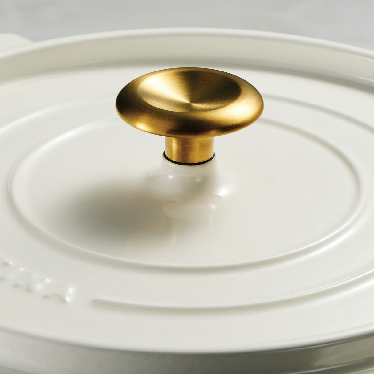 Tramontina Cocotte con Tapa de Hierro Fundido Esmaltado Latte 22 cm - 3,7L