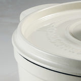 Tramontina Cocotte con Tapa de Hierro Fundido Esmaltado Latte 22 cm - 3,7L