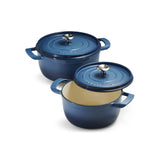 Tramontina Cocotte con Tapa de Hierro Fundido Esmaltado Azul 26 cm - 5,6L