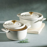Tramontina Cocotte con Tapa de Hierro Fundido Esmaltado Latte 26 cm - 5,6 L