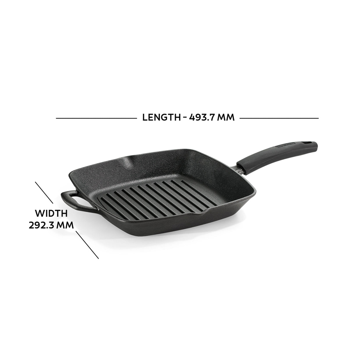 Tramontina Sartén Parrilla de Hierro Fundido Precurada Titanex 27 cm 2,1L