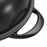 Tramontina Cazuela Horno para Pan de Hierro Fundido Esmaltado Negro 24 cm - 1,6L
