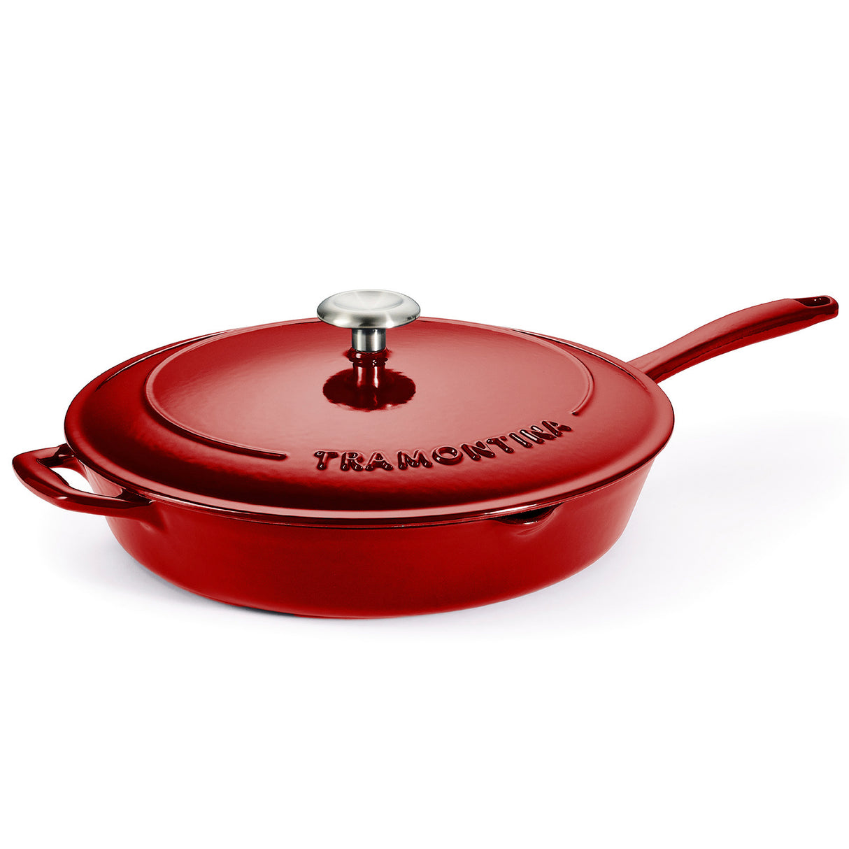 Tramontina Sartén de Hierro Fundido Rojo Bestow 30 cm 3,2L