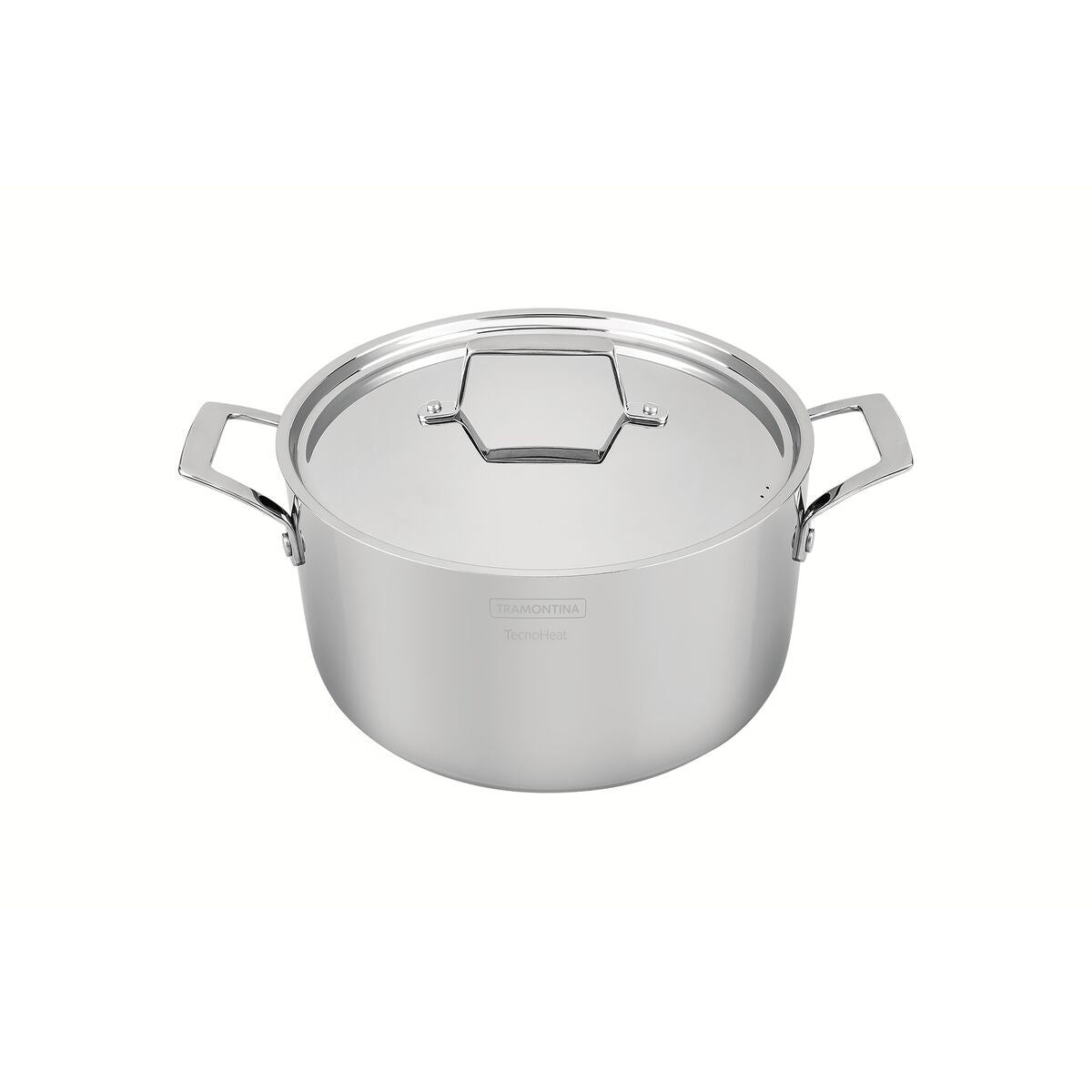 Tramontina Cacerola Honda Tri-Ply Grano de Acero Inoxidable 20 cm 3,8L