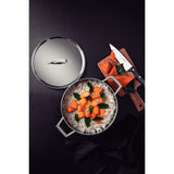 Tramontina Cacerola Tri-Ply Grano de Acero Inoxidable 24 cm 4,7L