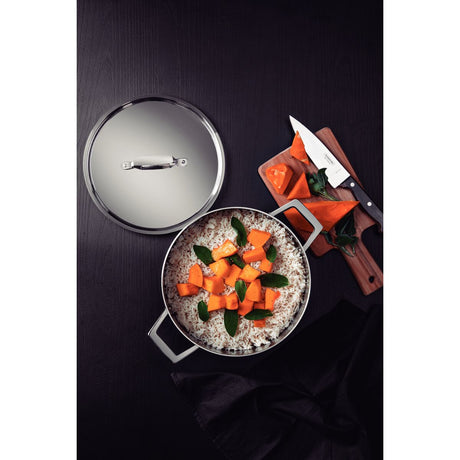 Tramontina Cacerola Honda Tri-Ply Grano de Acero Inoxidable 20 cm 3,8L