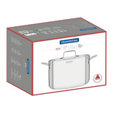 Tramontina Olla Alta Tri-Ply Grano de Acero Inoxidable 24 cm