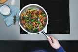 Tramontina Wok Grano de Acero Inoxidable Cuerpo Triple con Mango sin Tapa 28 cm 3,4 L