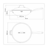 Tramontina Wok Tri-Ply Grano de Acero Inoxidable con Antiadherente 32 cm