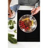 Tramontina Sartén Professional de Acero Inoxidable con Fondo Triple con mango 20 cm 1,1L