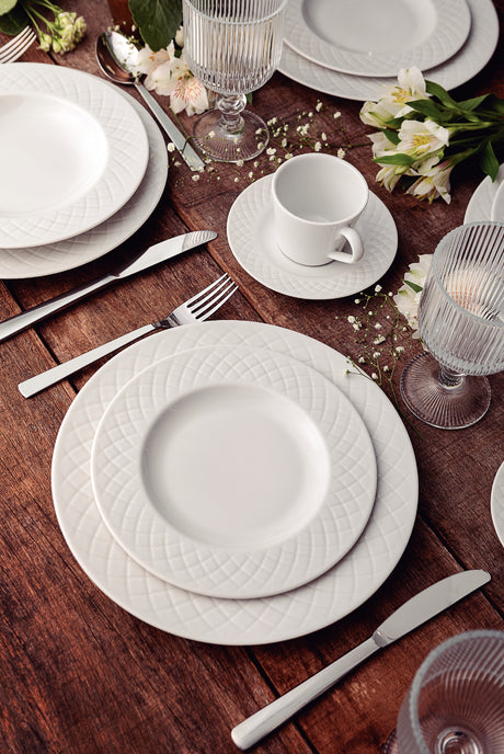 Tramontina Juego de Platos Hondos de porcelana Ingrid 23 cm 6 unidades