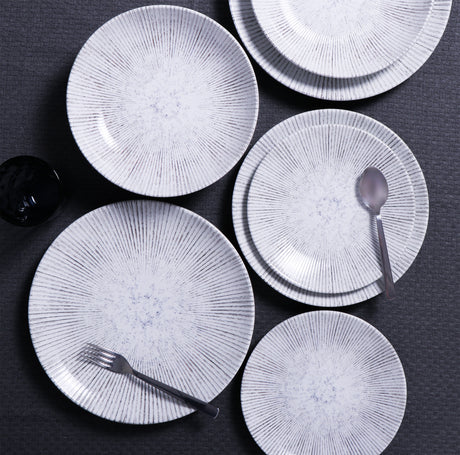Tramontina Plato Postre Diamantina MaxForce en Porcelana 23 cm 12 unidades