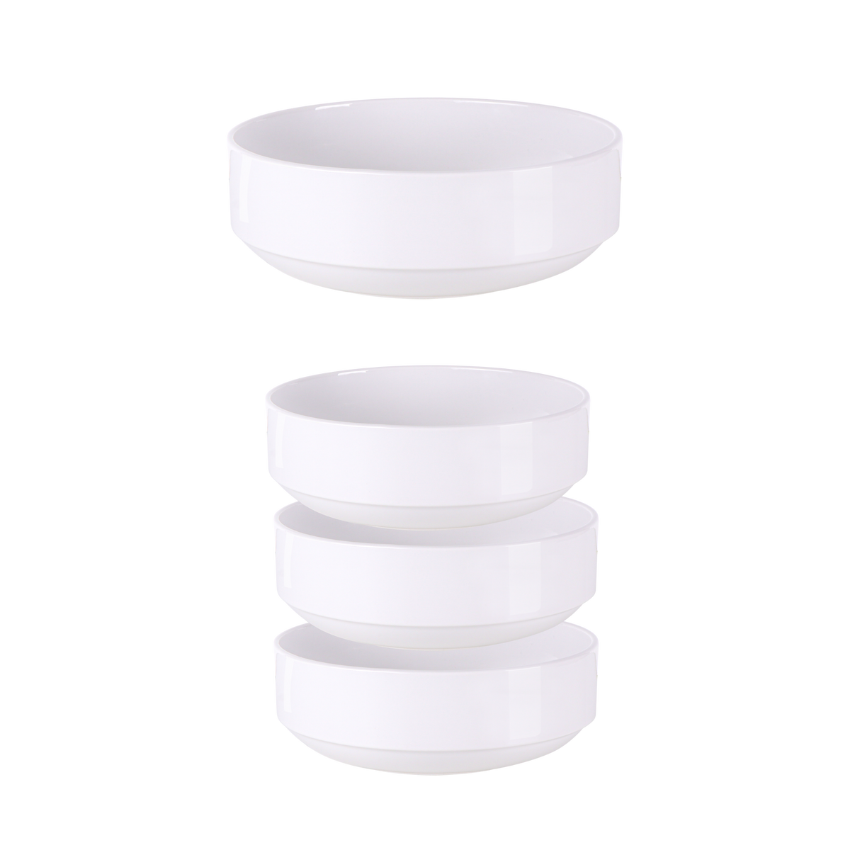 Tramontina Bowl Apilable Paola de Porcelana 20 cm 4 unidades