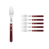 Tramontina Juego Tenedores Jumbo Polywood Rojo 6 un